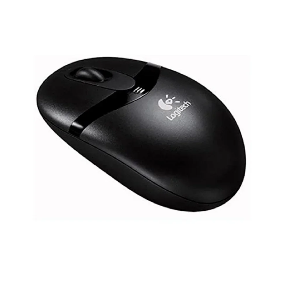 Logitech 3-Button Wireless Optical Mouse (Black) NWT